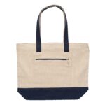 Cotton Canvas Zippered Boat Tote Bag China Factory black