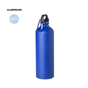 Aluminium Sports Bottle 800ml With Carabiner