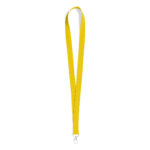 Polyester lanyards china factory yellow