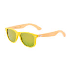 Promotional Bamboo Sunglasses china supplier yellow