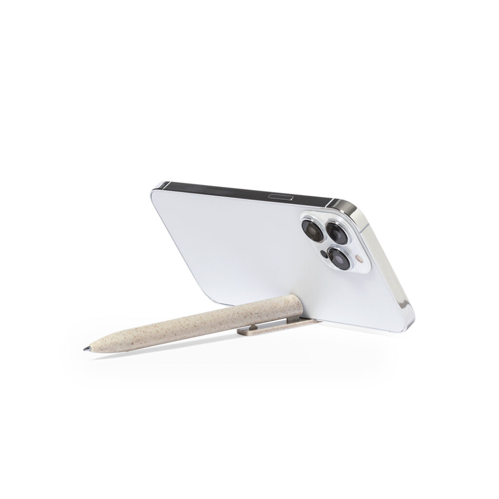 wheat straw eco pen phone holder china factory