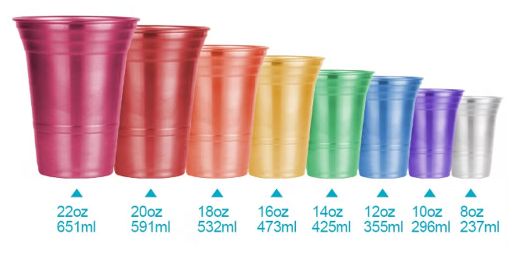 Aluminum Metal Drinking Cups china supplier colors