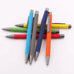 Metal Pen With Custom Logo Rubber Coated Matte china distributors