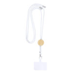 Cotton bamboo Lanyard Phone Holder china suppliers white