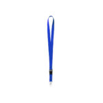 Polyester Lanyard With a Multifunction Buckle Closure Blue