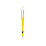 Polyester Lanyard With a Multifunction Buckle Closure Yellow