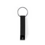 Promotional Aluminium Opener Keyring Black