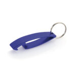 Promotional Metal Opener Keyring bottle blue