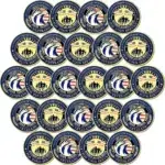 2D Challenge Coins china factory metal