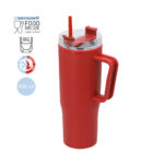 Double-walled recycled PP thermal jug with a capacity of 900 ml