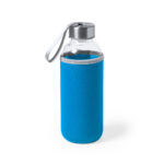 Glass and stainless steel bottle china supplier baby blue