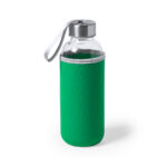 Glass and stainless steel bottle china supplier green