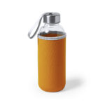 Glass and stainless steel bottle china supplier orange
