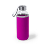 Glass and stainless steel bottle china supplier purple