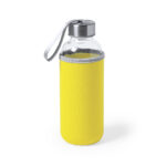 Glass and stainless steel bottle china supplier yellow