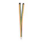 Multicoloured Rainbow lanyard China supplier factory