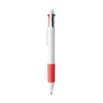 Retractable 4-ink ball pen china supplier orange
