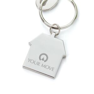 metal house shape keyring China suppliers