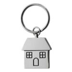 metal house shape keyring China wholesale