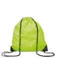 polyester drawstring backpack china supplier wholesales light green