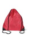 polyester drawstring backpack china supplier wholesales red
